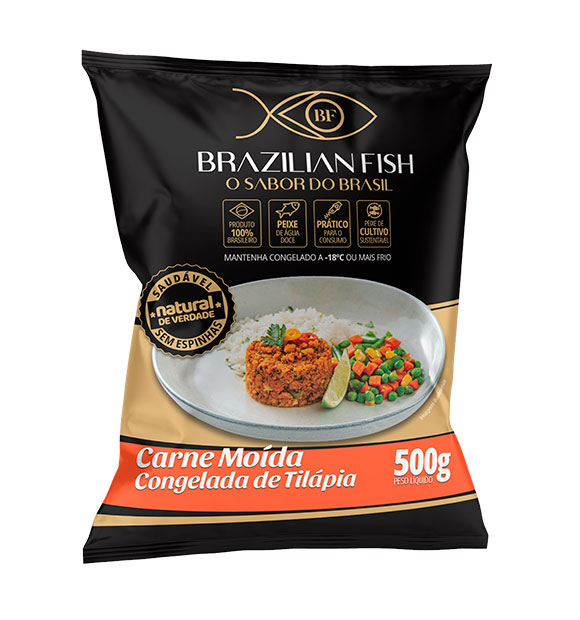 Carne Moída de Tilápia Congelada - 500g