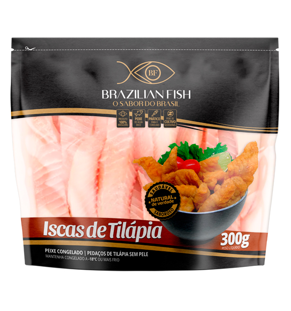 Iscas de Tilápia Brazilian Fish