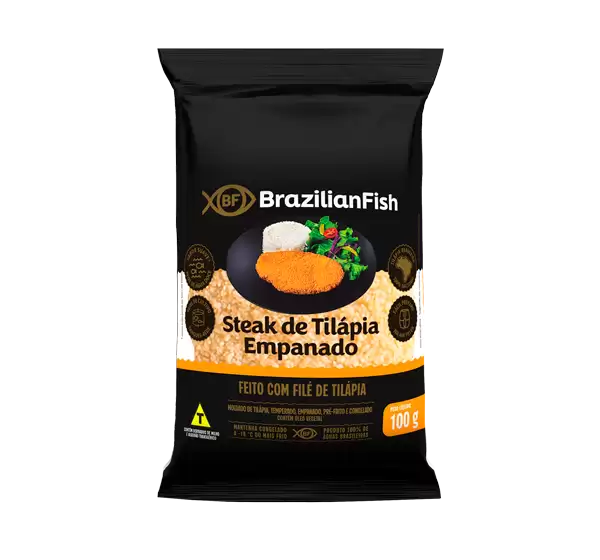 Steack de Tilápia Empanado